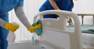 cleaners in hospital